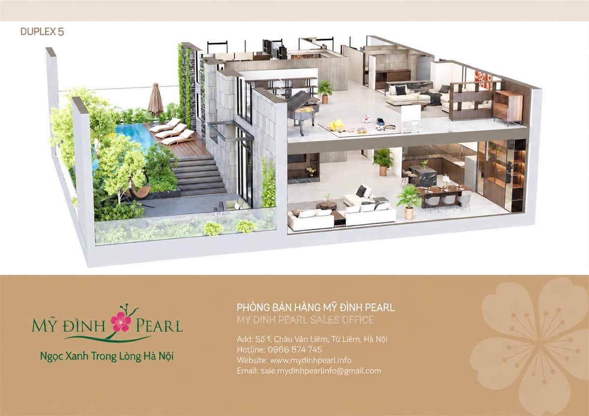 DUPLEX TOÀ PEARL 3 - KHÔNG GIAN SỐNG ĐẲNG CẤP DÀNH CHO GIỚI THƯỢNG LƯU